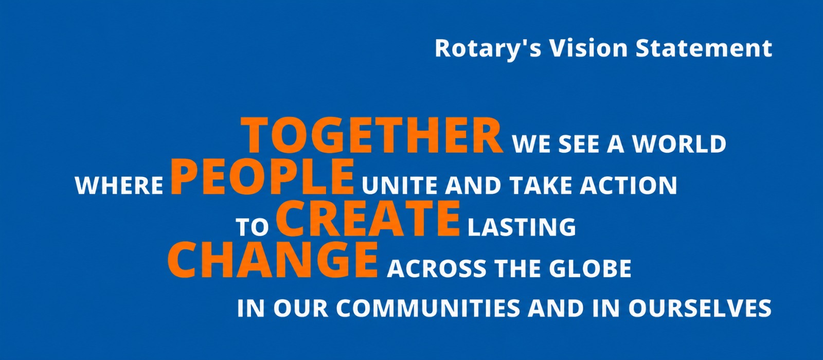 Rotary's Vision Statement