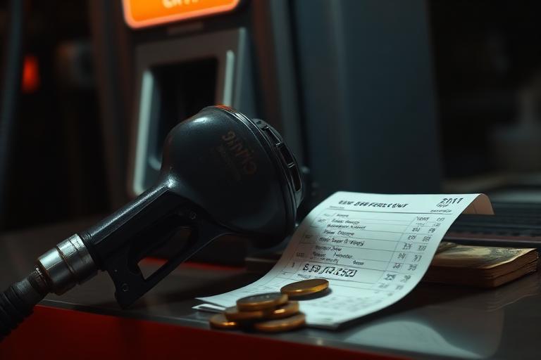 Fuel nozzle with a receipt and cash